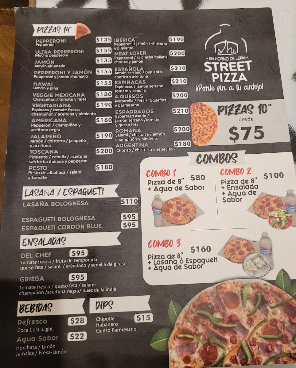 Street Pizza Co Menu - Image 2