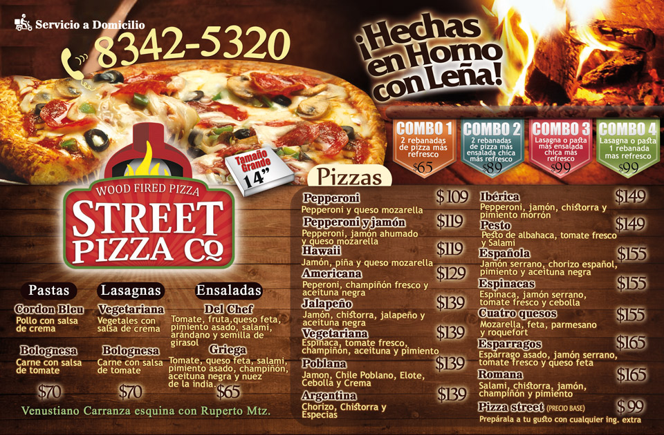 Street Pizza Co Menu - Image 5